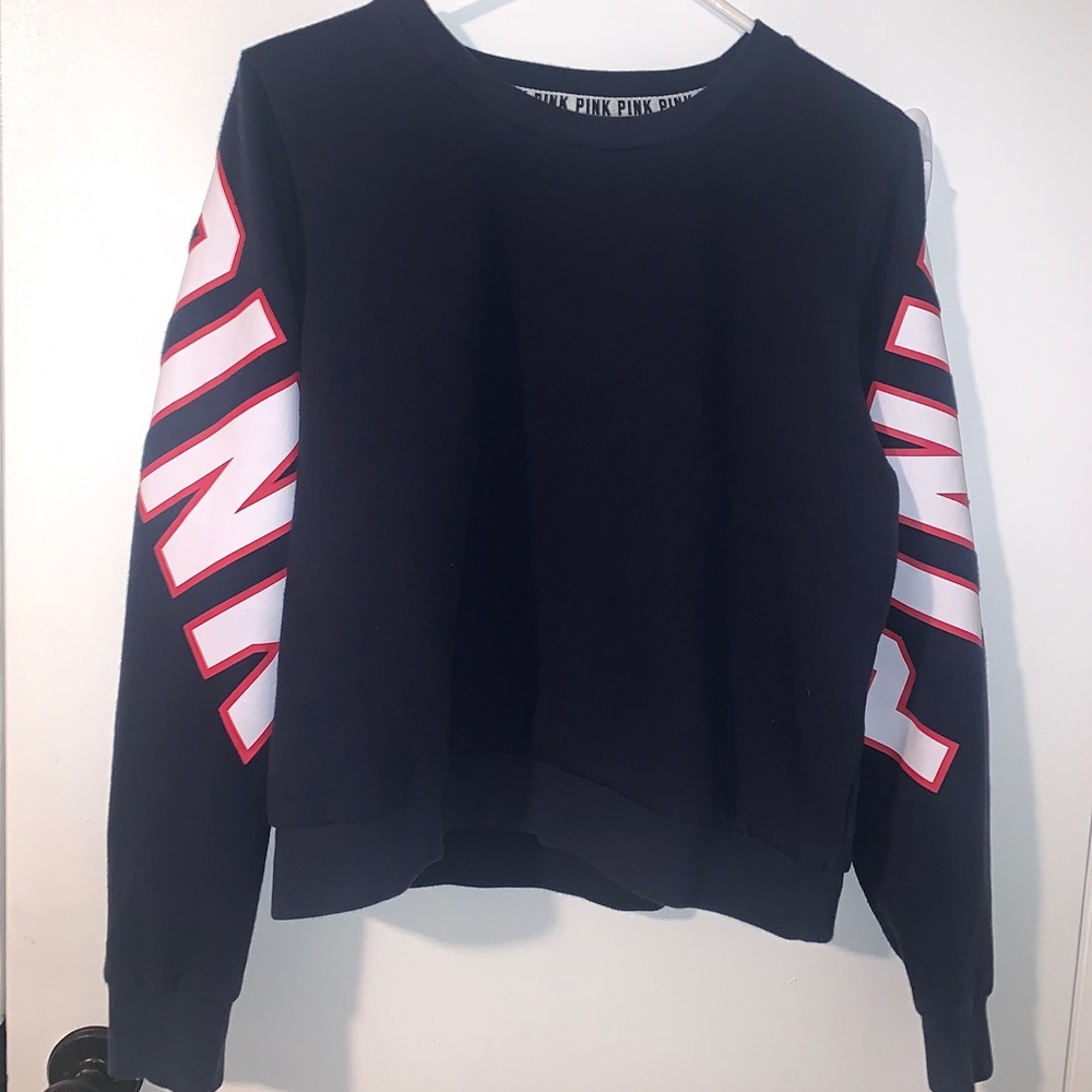 Dark Blue/Red PINK Crewneck Sweatshirt